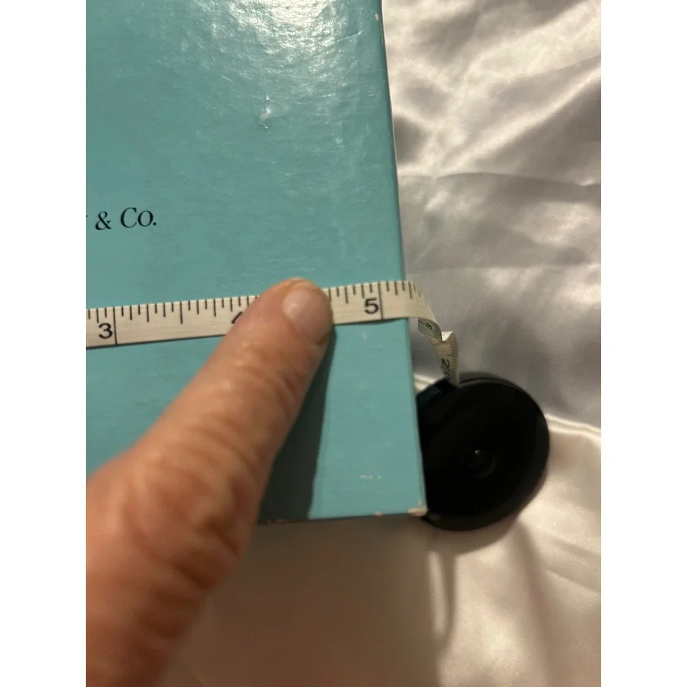 Tiffany & Co Blue Jewelry Box and Satin Drawstring Pouch Set Large Square